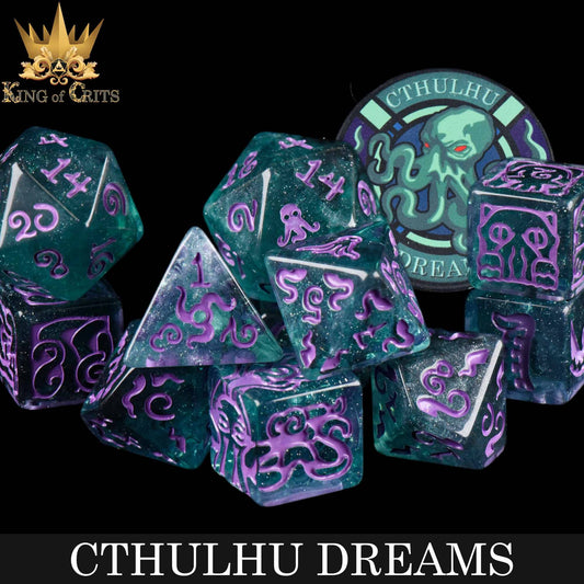 Dice Set - Cthulhu Dreams - 11 Resin Dice