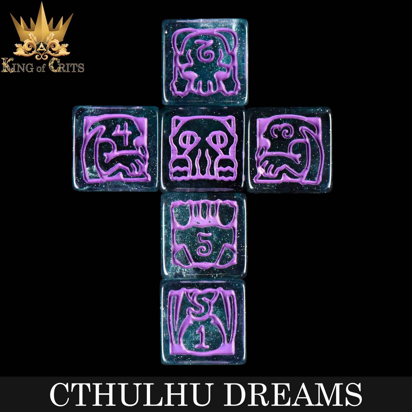 Dice Set - Cthulhu Dreams - 11 Resin Dice