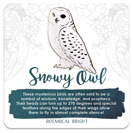 Snowy Owl Enamel Pin