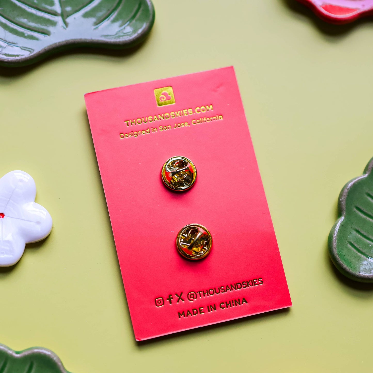 Snake Enamel Pin - Limited Edition - Five Lucky Bamboo - Year of the Snake