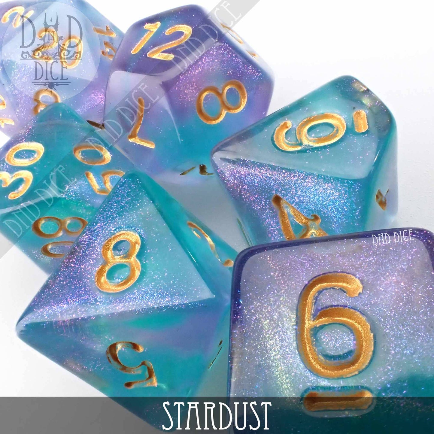 Dice Set - Stardust - 7 Acrylic Dice