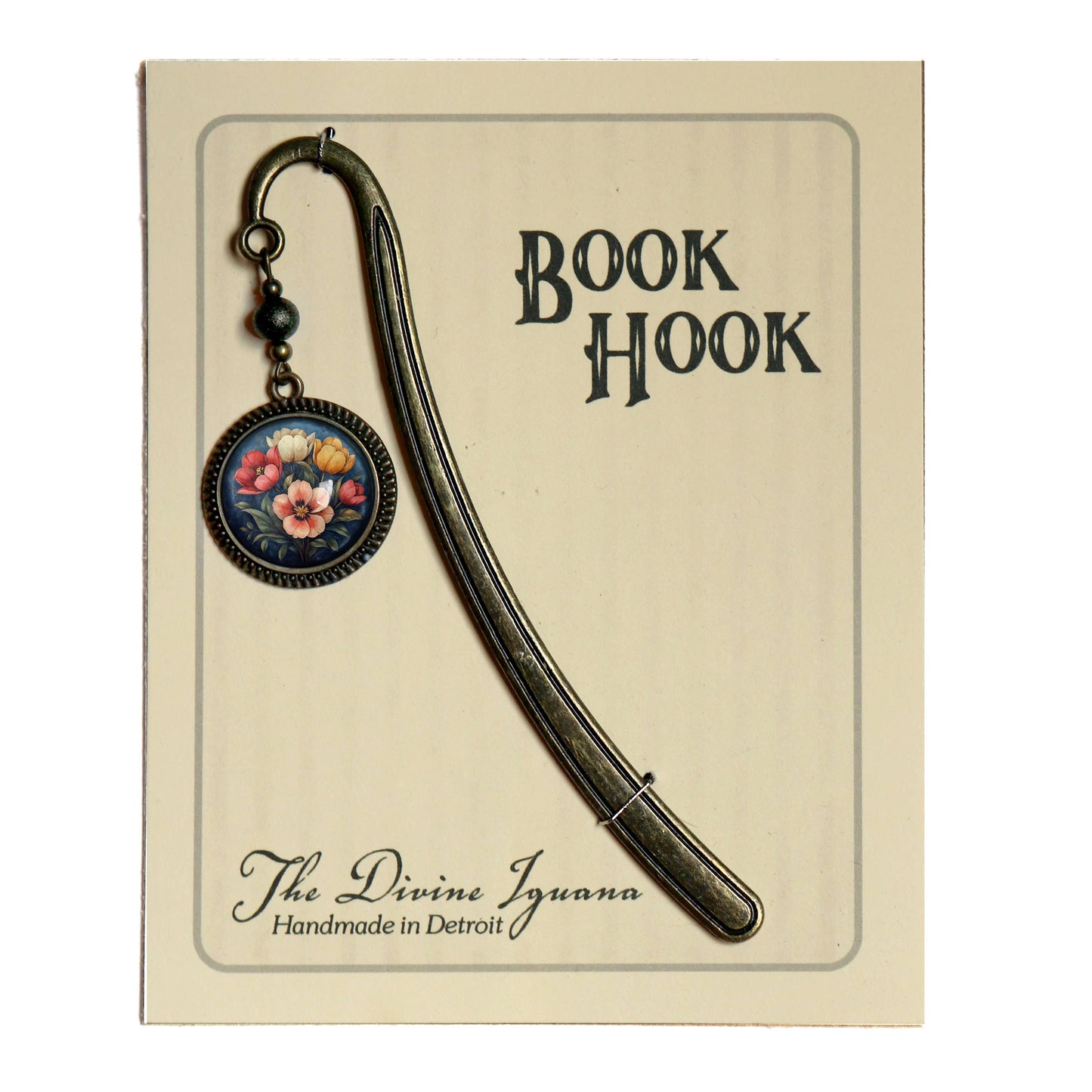 Moody Tulip Bookmark - Spring Flowers - Bronze