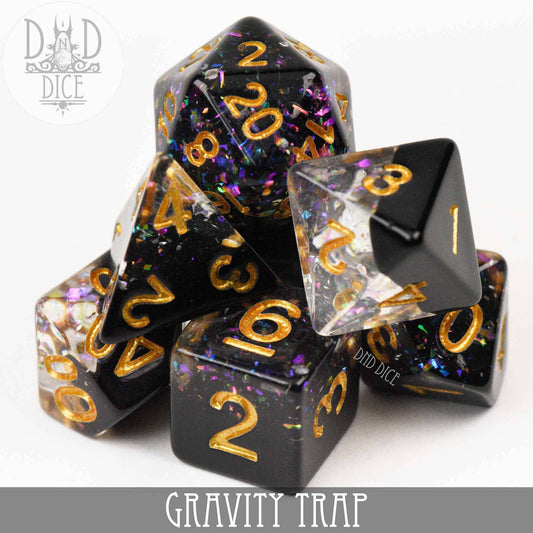 Dice Set - Gravity Trap - 7 Resin Dice