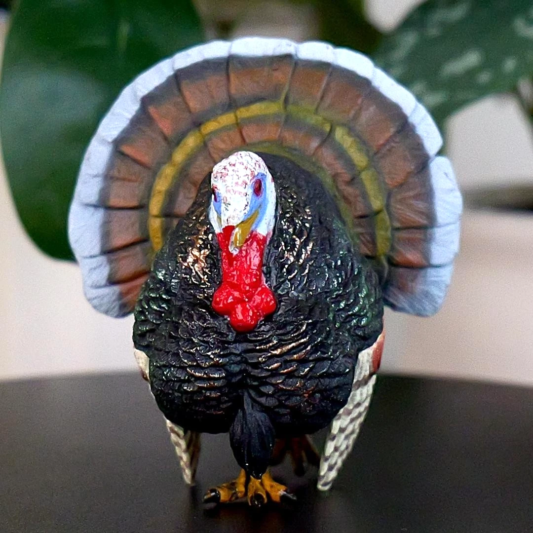 Turkey Figurine - Hand Painted & Collectible Farm Animal Toy Figure - Safari Ltd