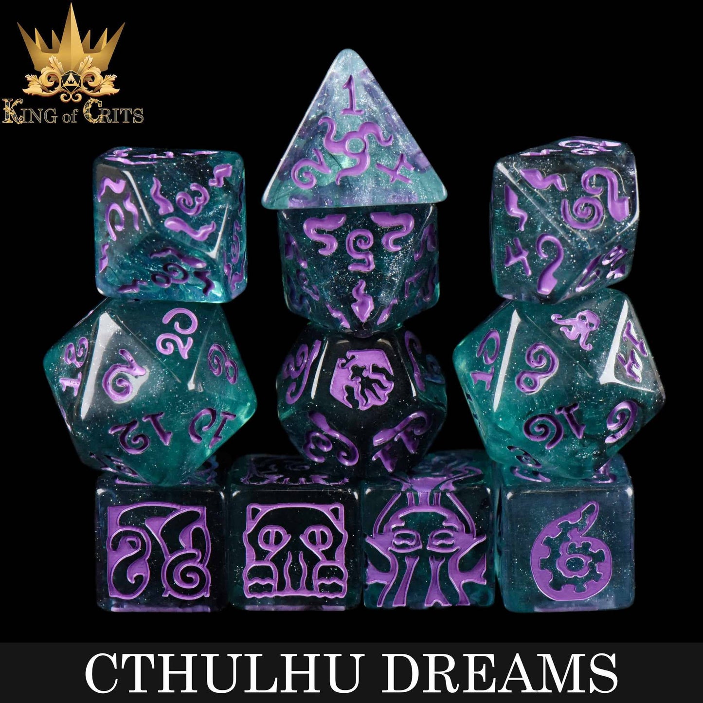 Dice Set - Cthulhu Dreams - 11 Resin Dice