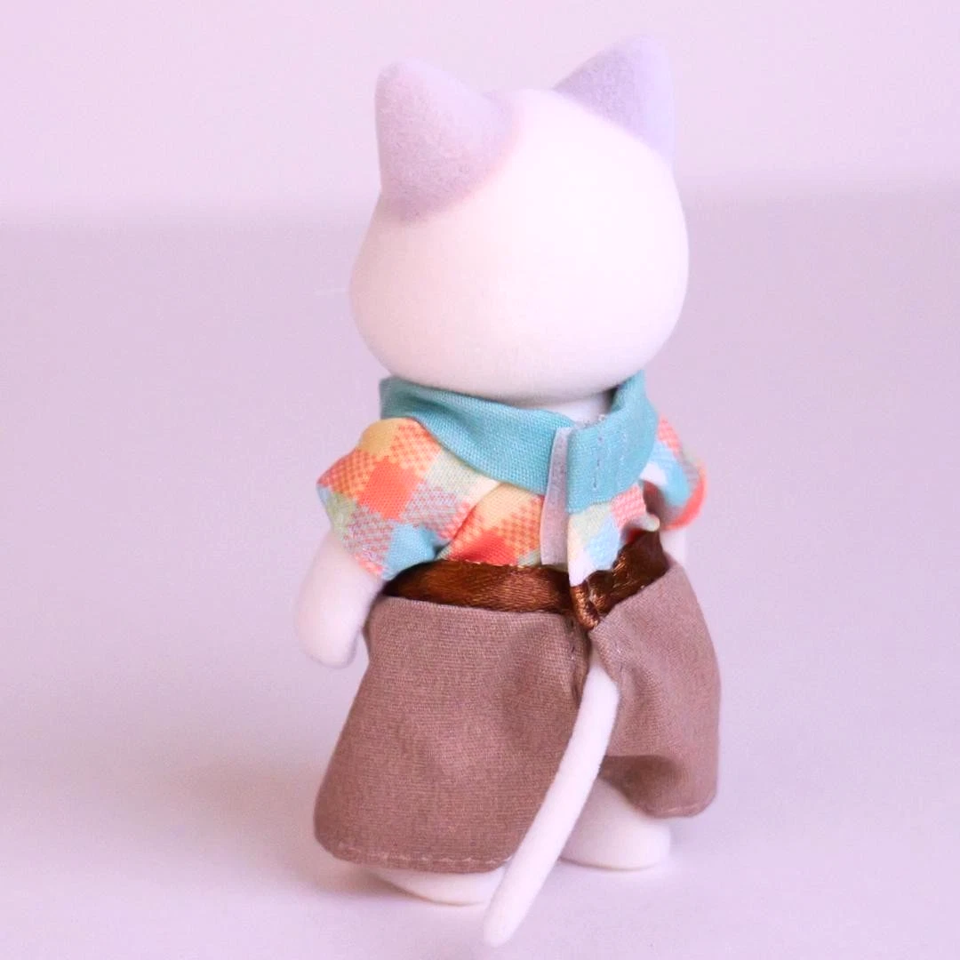 Calico Critters Latte Cat Father - Miniature Animal Doll