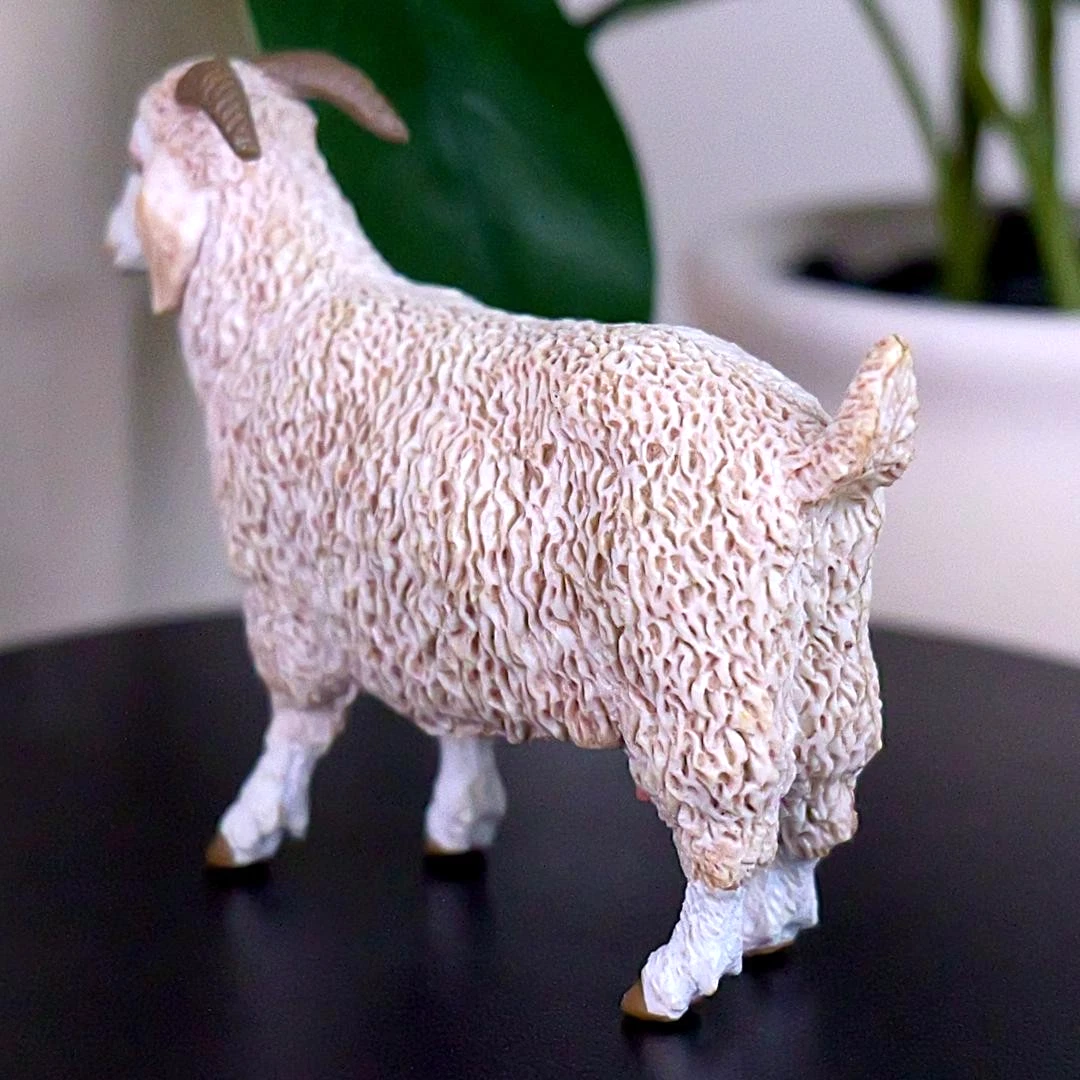 Angora Goat Farm Animal Figure - Hand Painted & Collectible Toy Figurine - Papo 51170