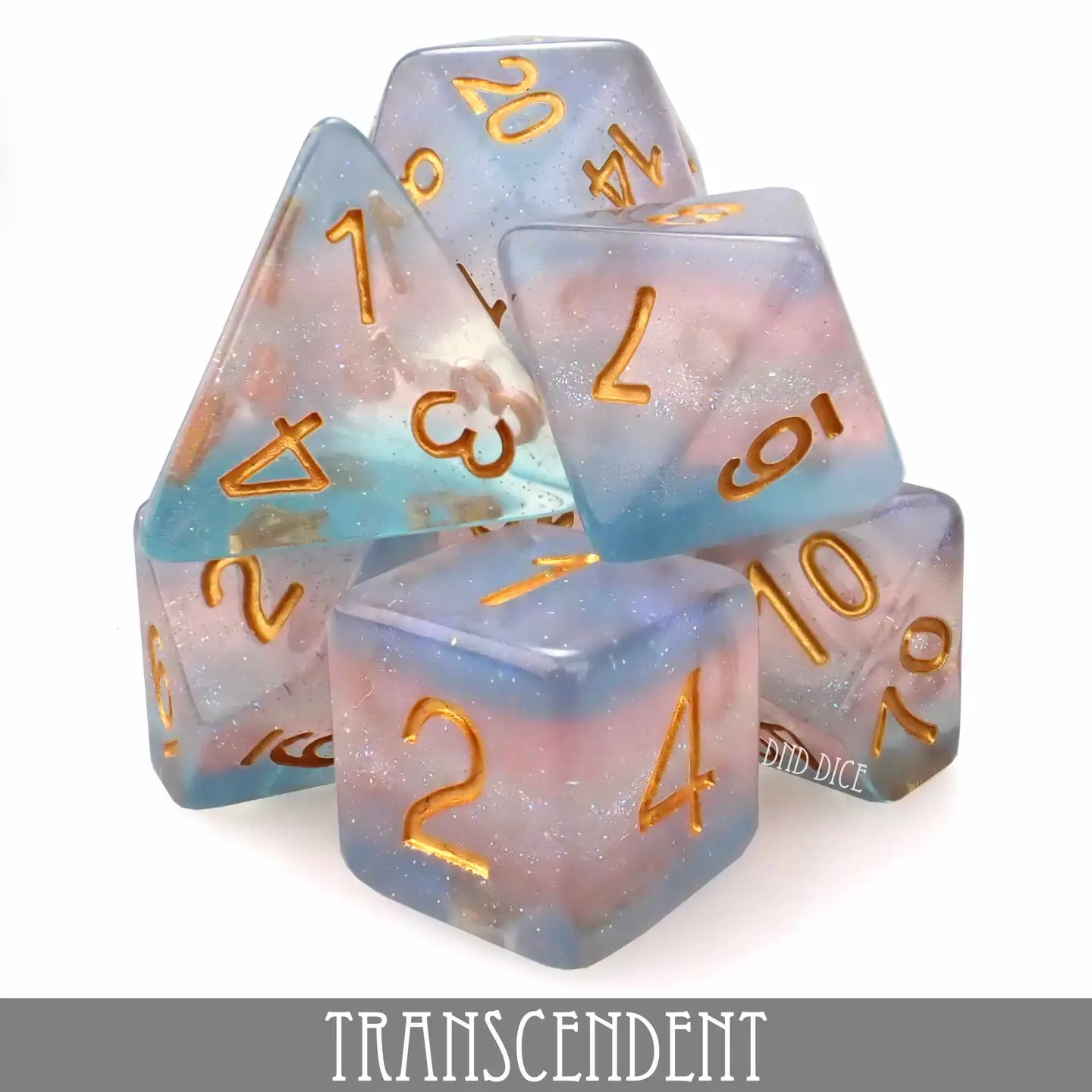 Dice Set - Transcendent - 7 Resin Dice - Dungeons and Dragons