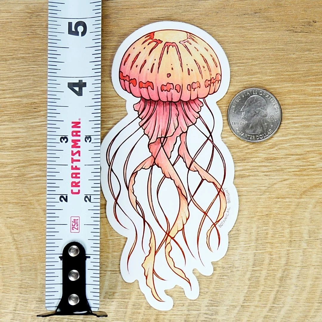 Jellyfish Sticker - Waterproof Vinyl Ocean & Sea Life Decal