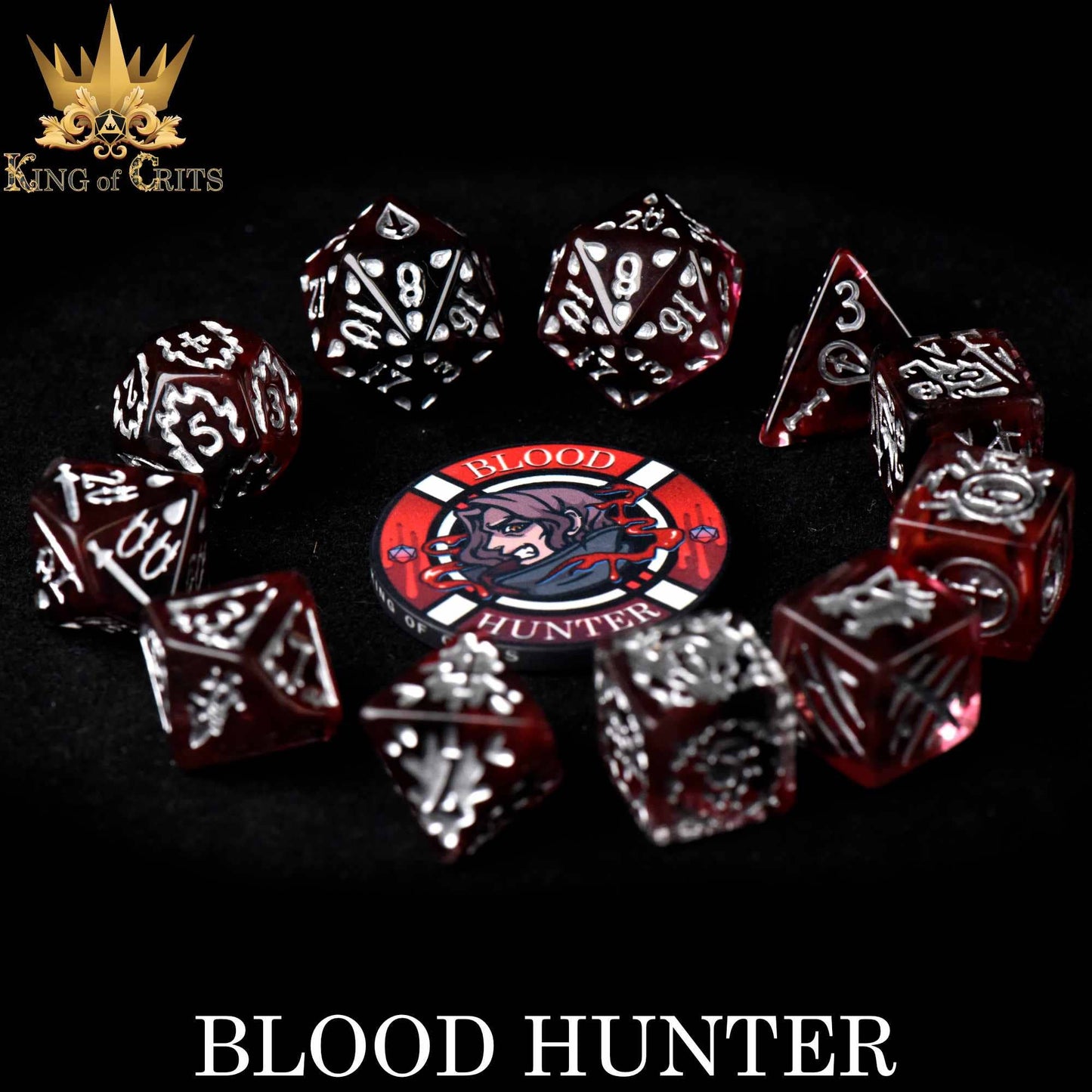 Dice Set - Blood Hunter - 11 Resin Dice