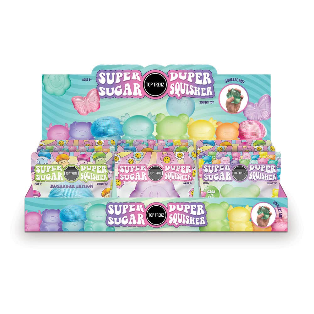 Super Duper Sugar Butterfly Squisher - Spring - Fidget Toy - *You Choose*