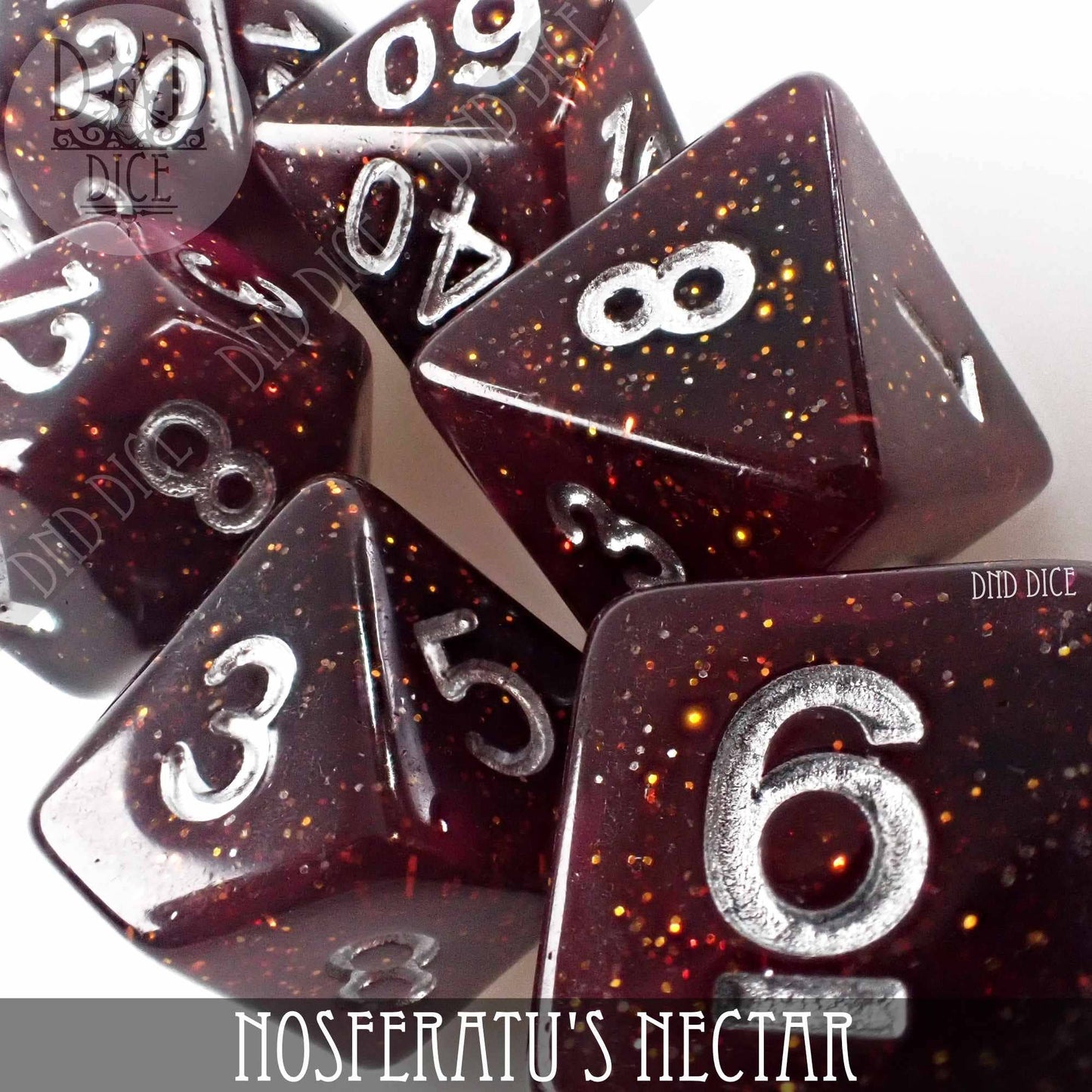 Dice Set - Nosferatu's Nectar - 7 Resin Dice