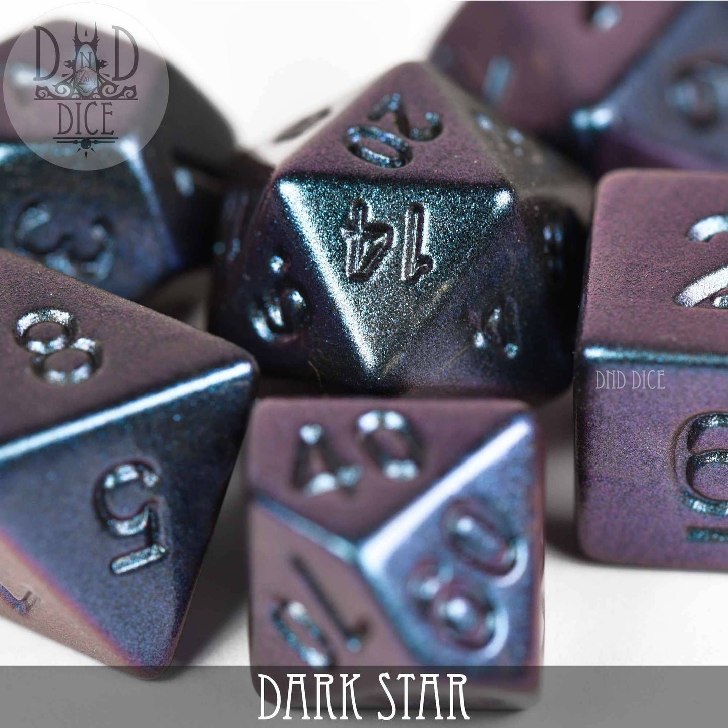 Dice Set - Dark Star - 7 Acrylic Dice