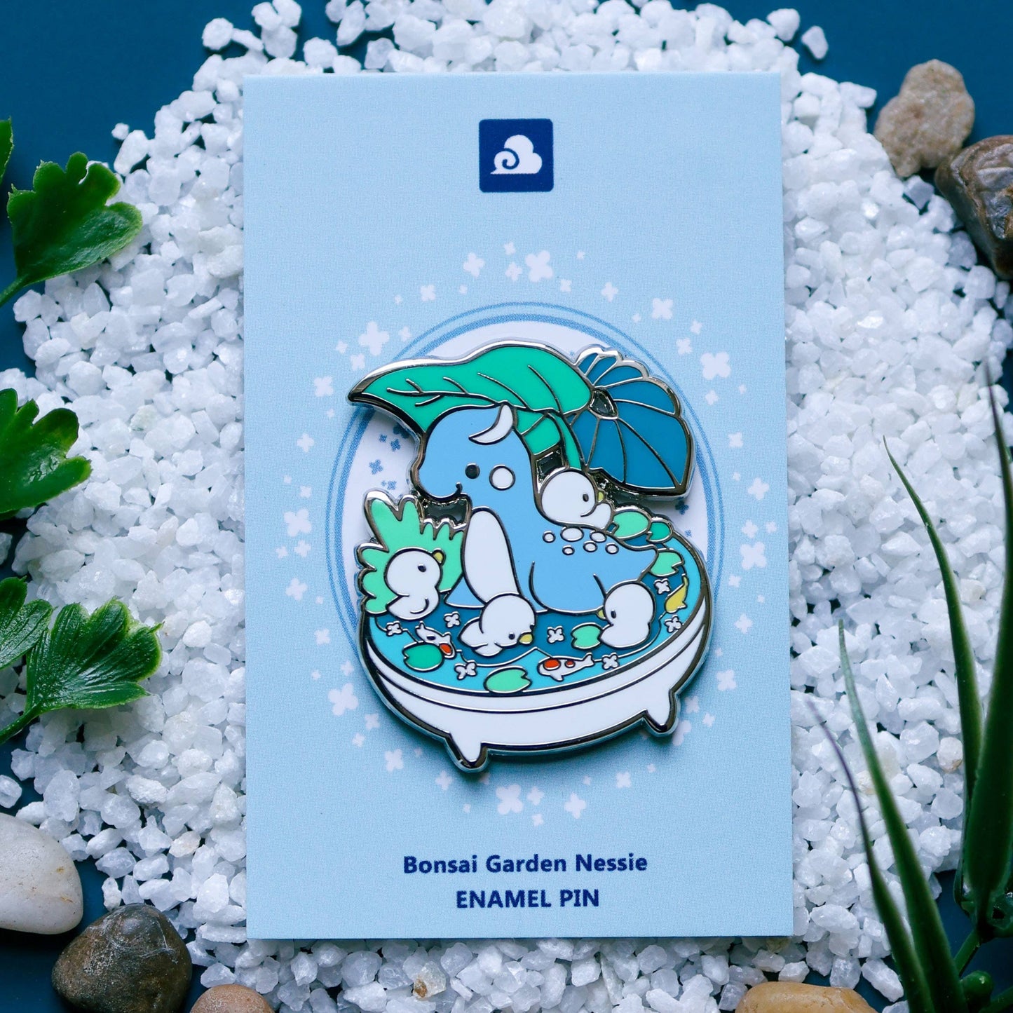 Lochness Monster Enamel Pin - Bonsai Garden - Ducks - Nessi - Mythical Creature