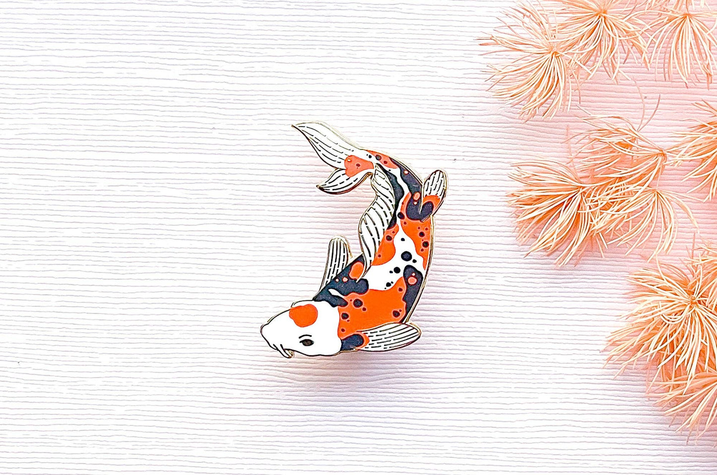 Doitsu Sanke Koi Fish Enamel Pin