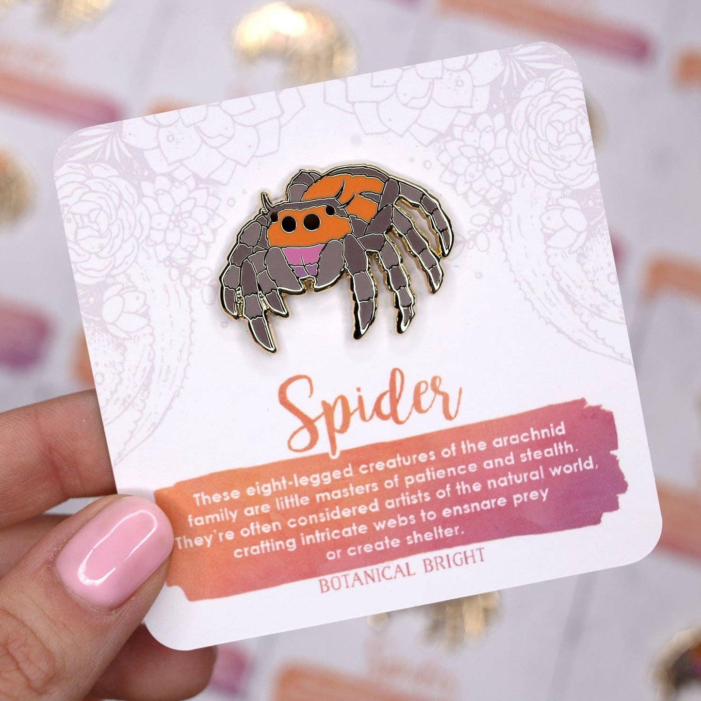 Spider Enamel Pin