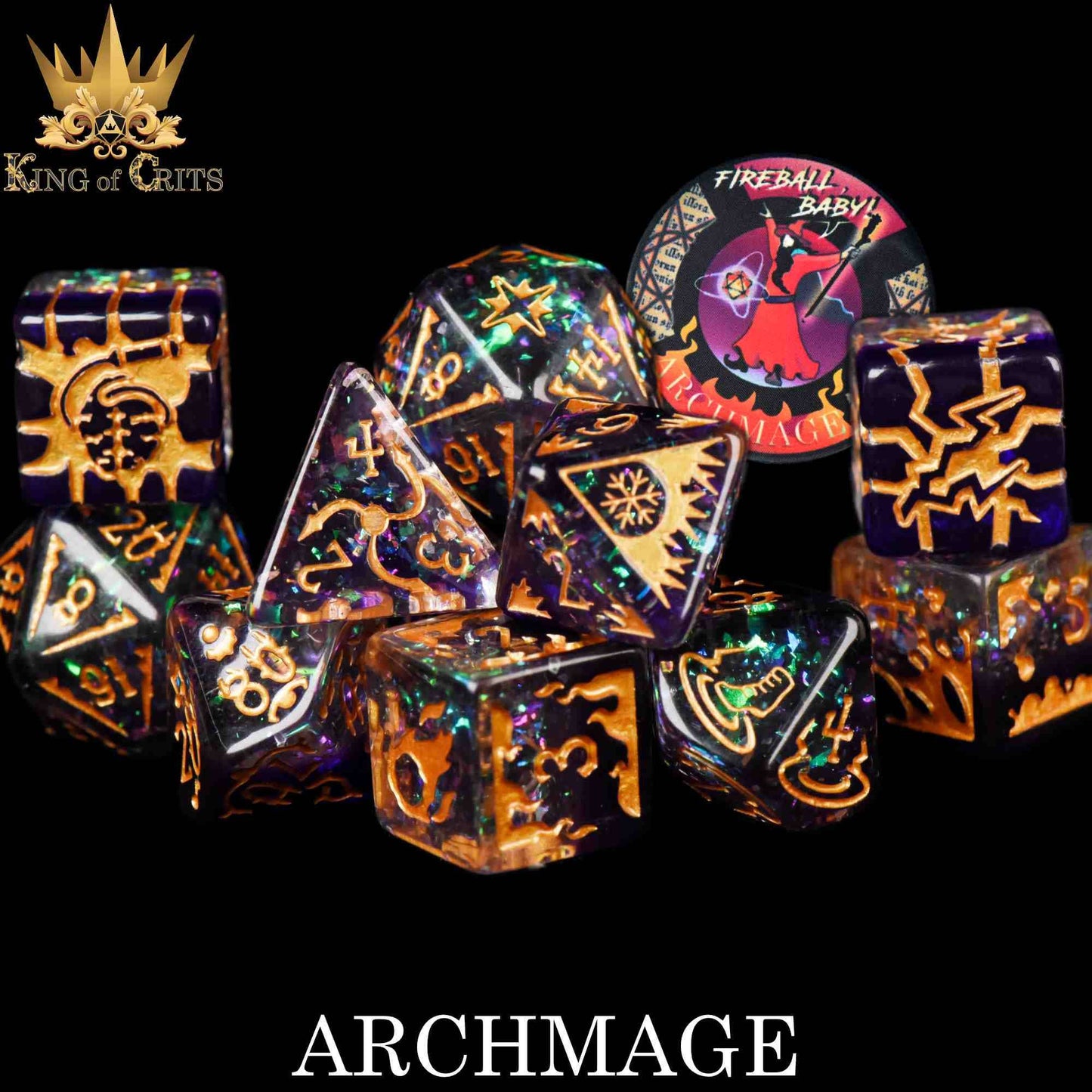 Dice Set - Archmage - 11 Resin Dice