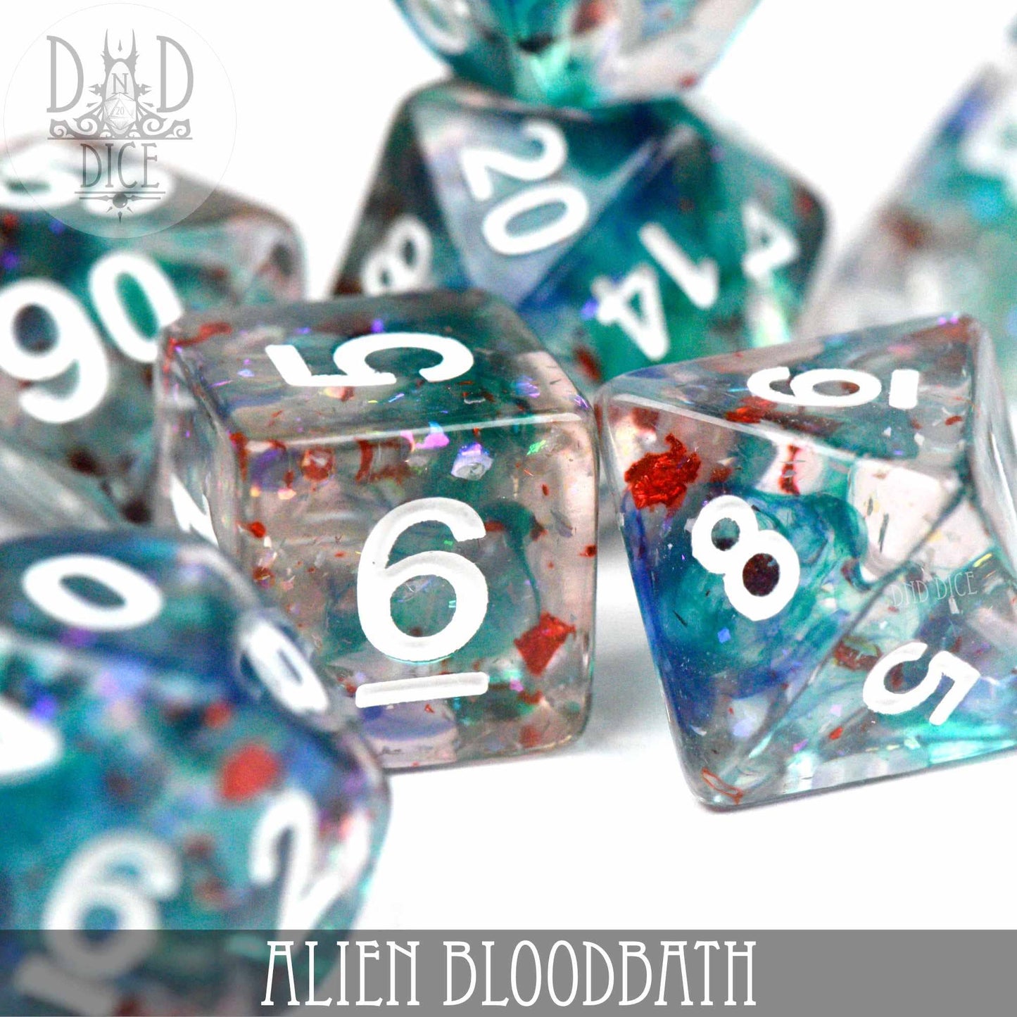 Dice Set - Alien Bloodbath - 7 Resin Dice