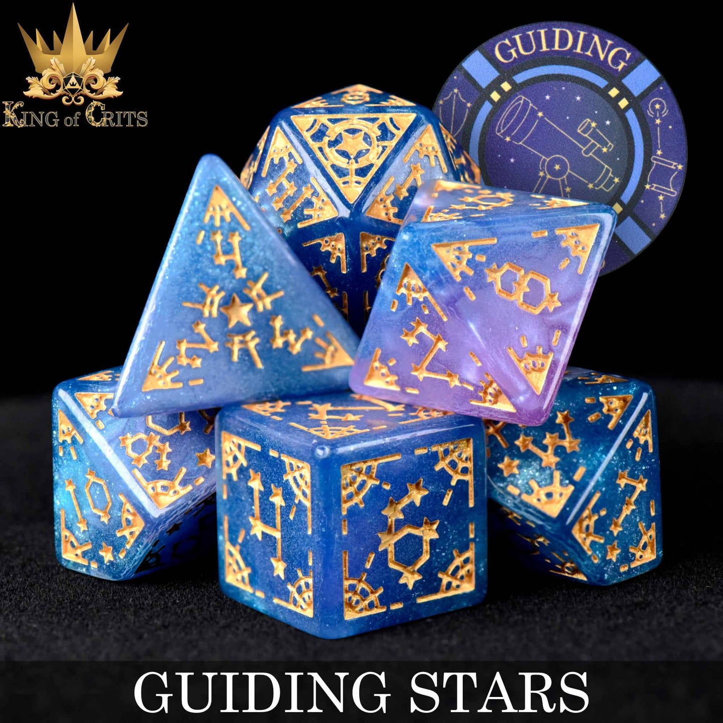 Dice Set - Guiding Stars - 7 Acrylic Set