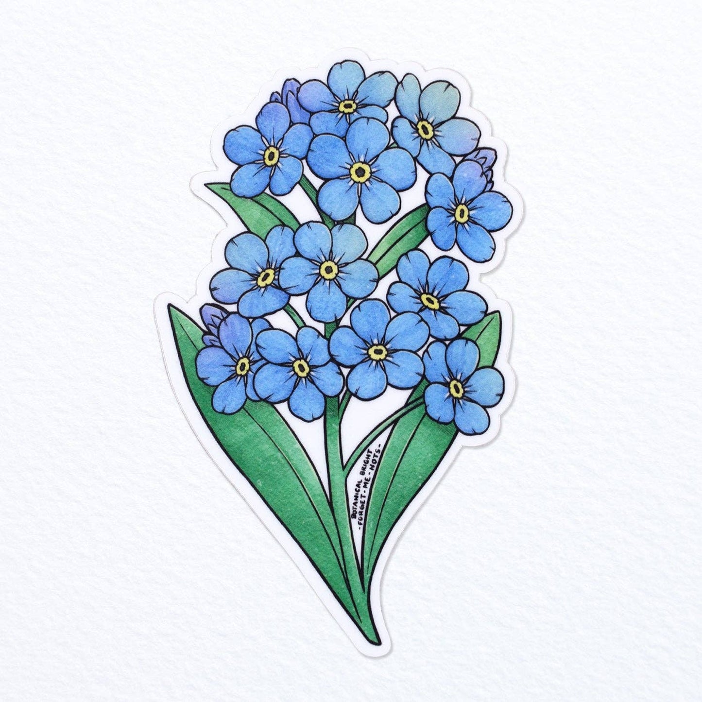 Forget-Me-Not Sticker - Alaska State Flower - Waterproof Vinyl