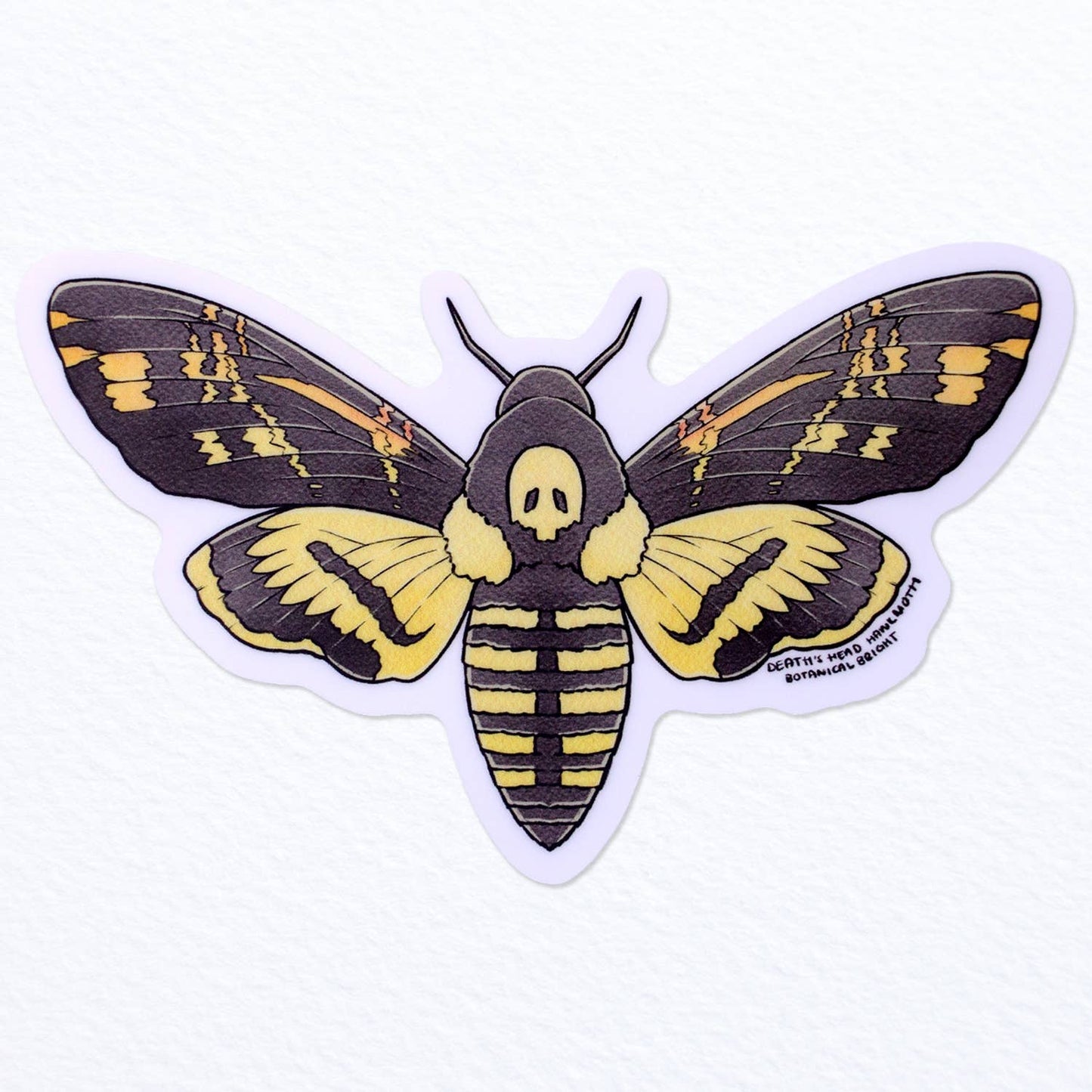 Death's-Head Hawkmoth Sticker - Waterproof Vinyl