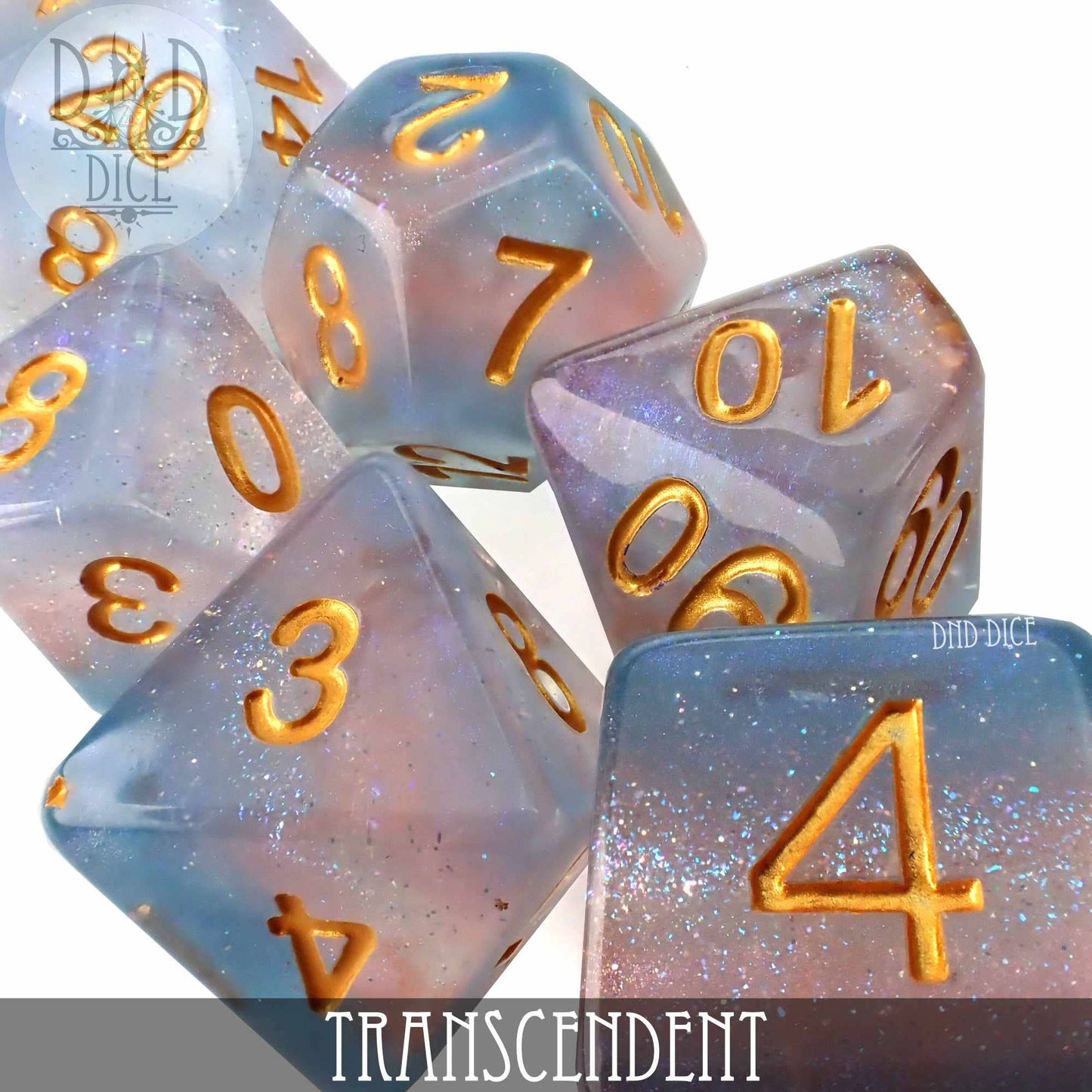 Dice Set - Transcendent - 7 Resin Dice - Dungeons and Dragons