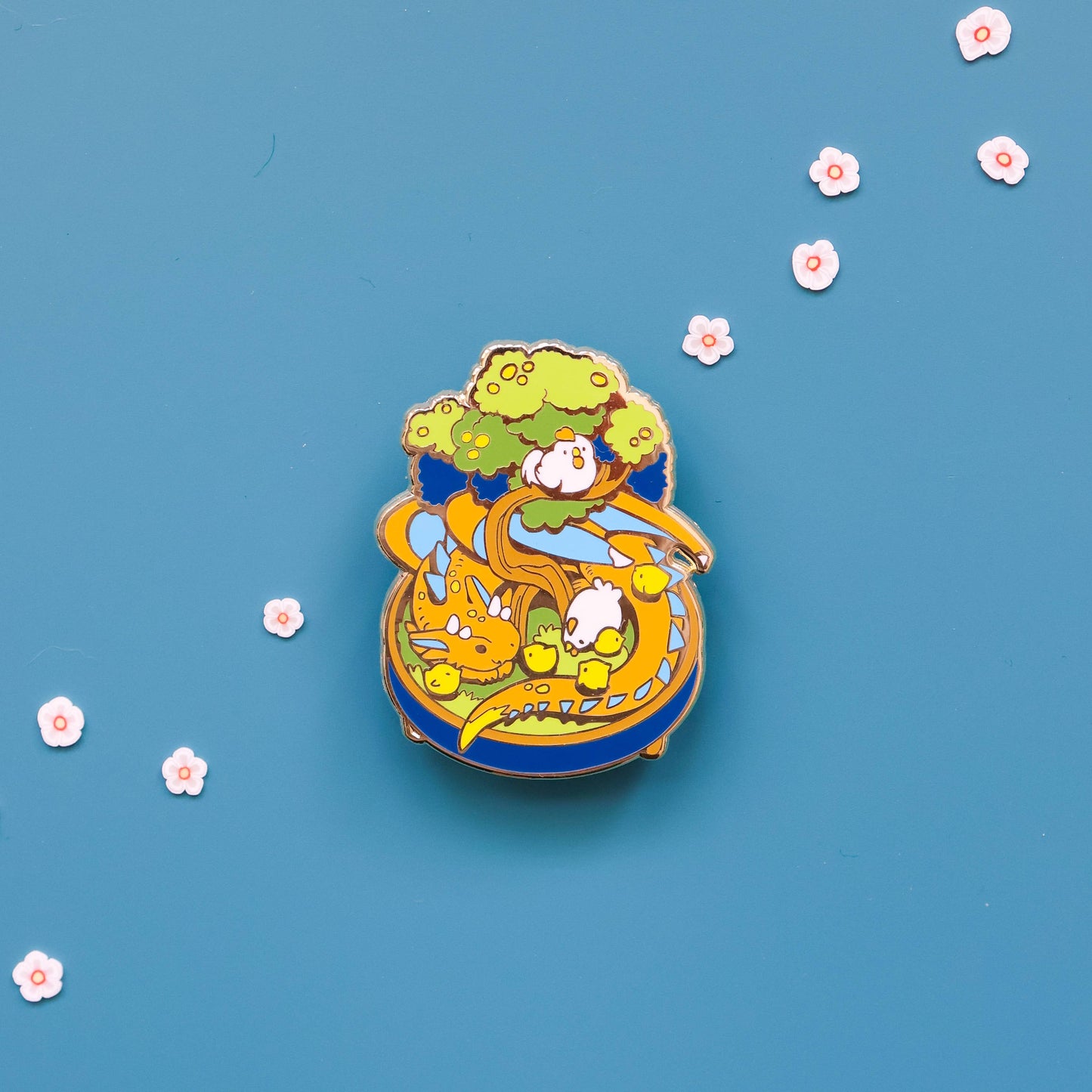 Dragon Enamel Pin - Bonsai Garden - Mythical Creature