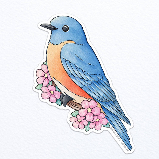 Bluebird Sticker - Waterproof Vinyl
