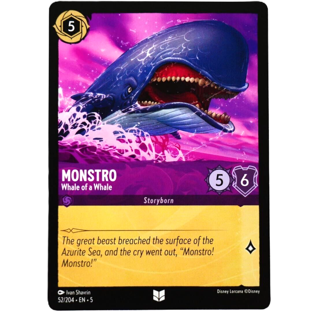 Monstro Whale of a Whale - Uncommon - Disney Lorcana Shimmering Skies #52/204