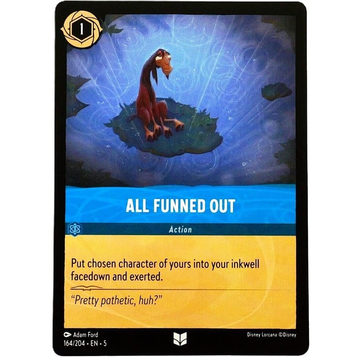 All Funned Out - Uncommon - Disney Lorcana TCG Shimmering Skies #164/204