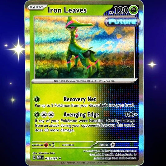 Iron Leaves - Rare Holo - Pokemon Scarlet & Violet Twilight Masquerade #019/167