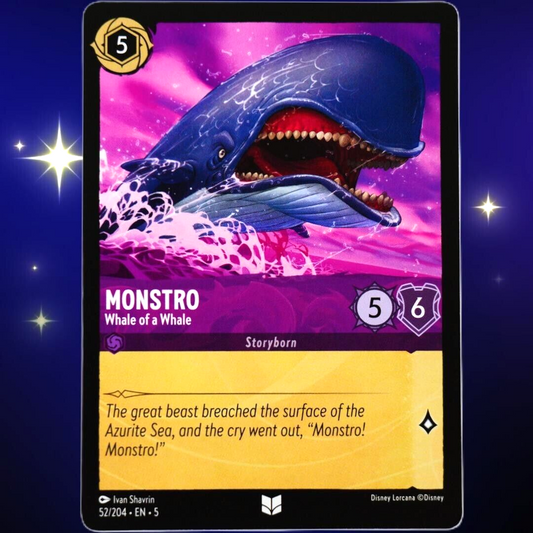 Monstro Whale of a Whale - Uncommon - Disney Lorcana Shimmering Skies #52/204