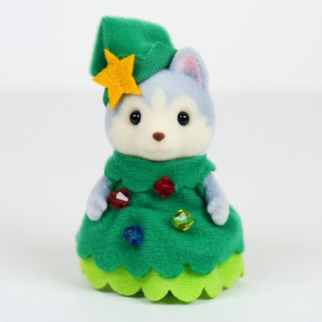 Calico Critters Christmas Husky Girl
