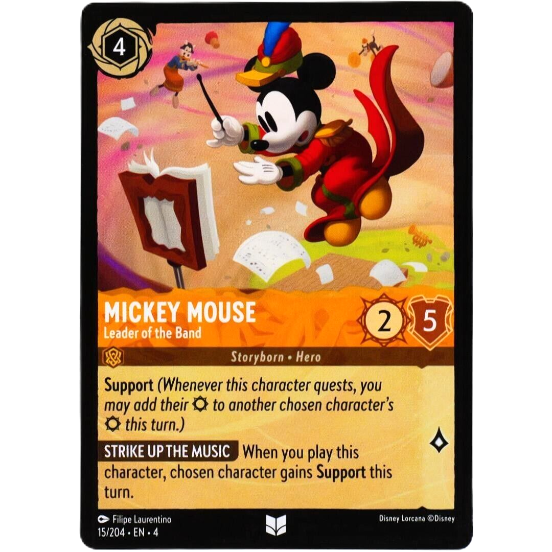 Mickey Mouse Leader of the Band - Disney Lorcana TCG Ursula's Return #15/204