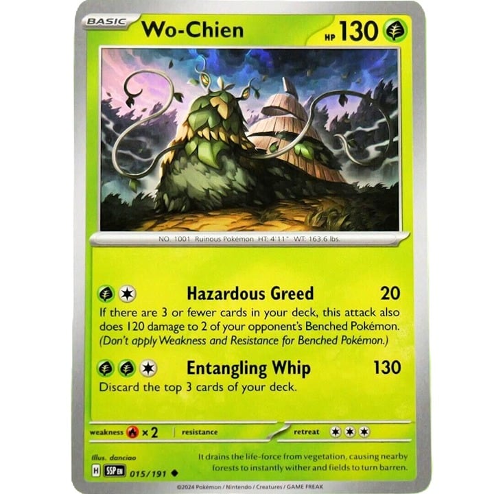 Wo-Chien - Uncommon - Pokemon TCG Surging Sparks #015/191