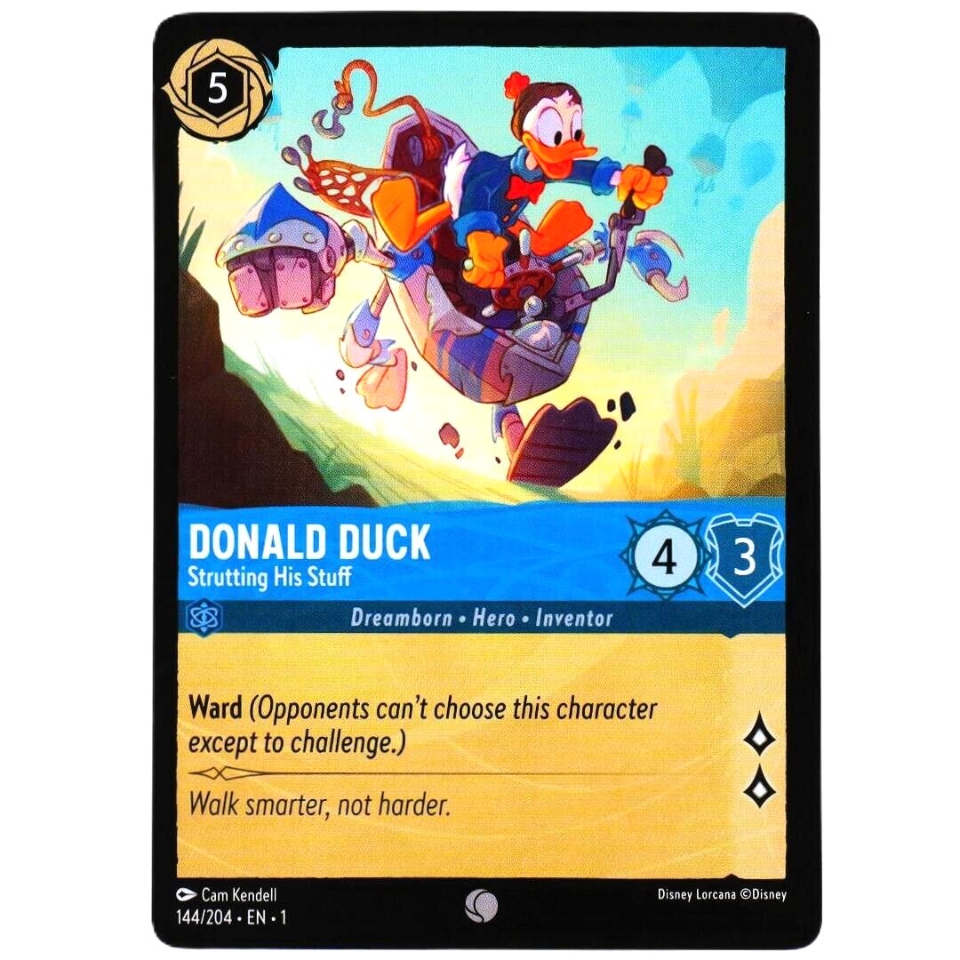 Donald Duck Strutting His Stuff - Disney Lorcana TCG The First Chapter #144/204