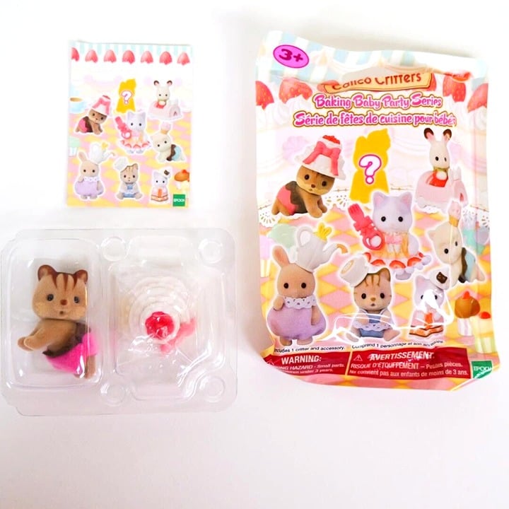 Calico Critters Squirrel Baby - Baking Baby Party Series