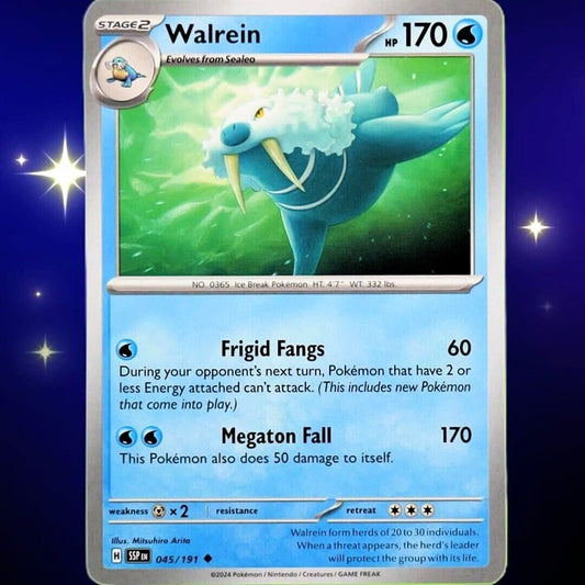 Walrein - Uncommon - Pokemon TCG Surging Sparks #045/191