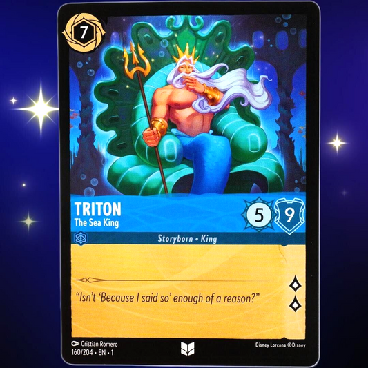 Triton The Sea King - Uncommon - Disney Lorcana TCG The First Chapter #160/204