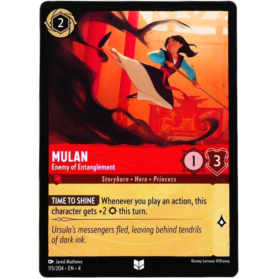 Mulan Enemy of Entanglement - Uncommon - Disney Lorcana Ursula's Return #115/204