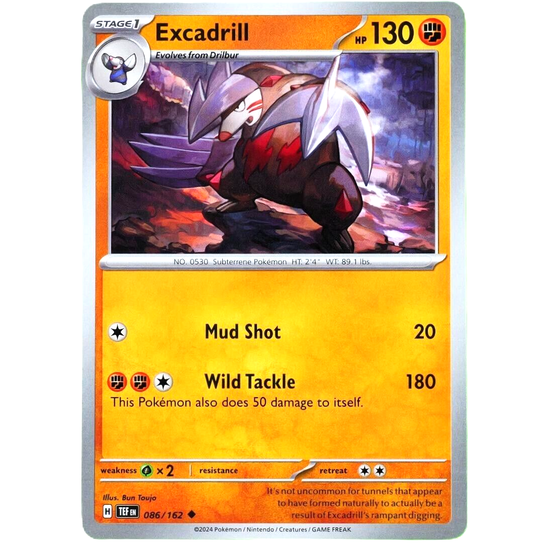 Excadrill - Uncommon - Pokemon Scarlet & Violet Temporal Forces #086/162