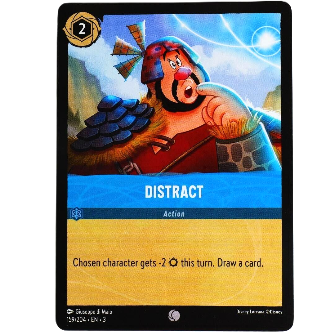4x Distract Action Card - Common - Disney Lorcana TCG Into the Inklands #159/204