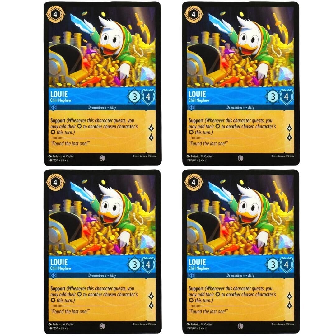 4x Louie Chill Nephew - Common - Disney Lorcana TCG Into the Inklands #149/204