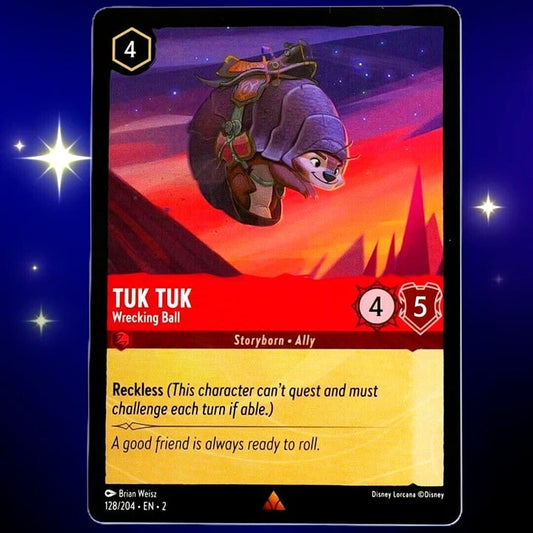 Tuk Tuk Wrecking Ball - Rare- Disney Lorcana TCG Rise of the Floodborn #128/204