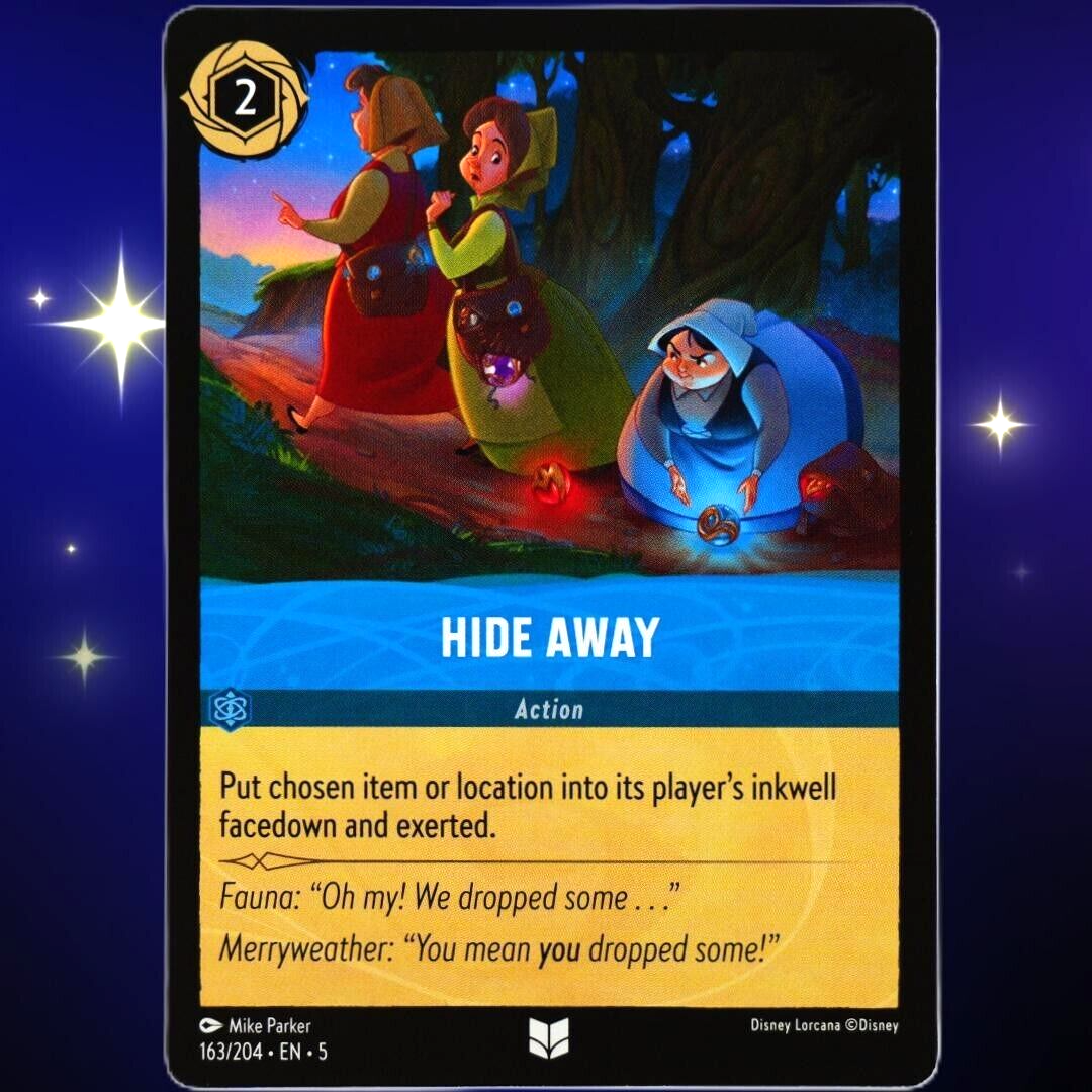 Hide Away - Uncommon - Disney Lorcana TCG Shimmering Skies #163/204