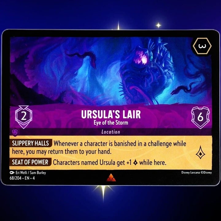 Ursula's Lair Eye of the Storm - Rare - Disney Lorcana Ursula's Return #68/204