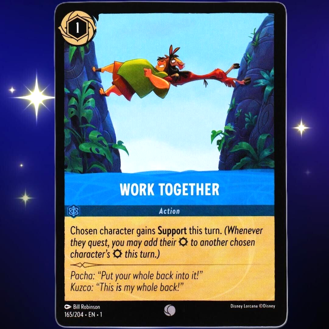 Work Together Action - Common - Disney Lorcana TCG The First Chapter #165/204