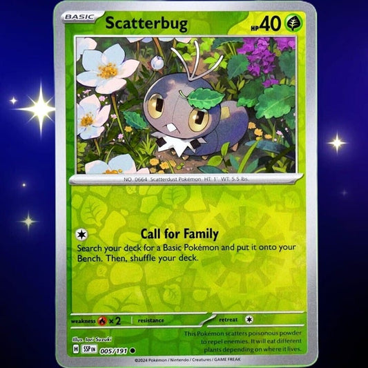 Scatterbug - Reverse Holo - Pokemon TCG Surging Sparks #005/191