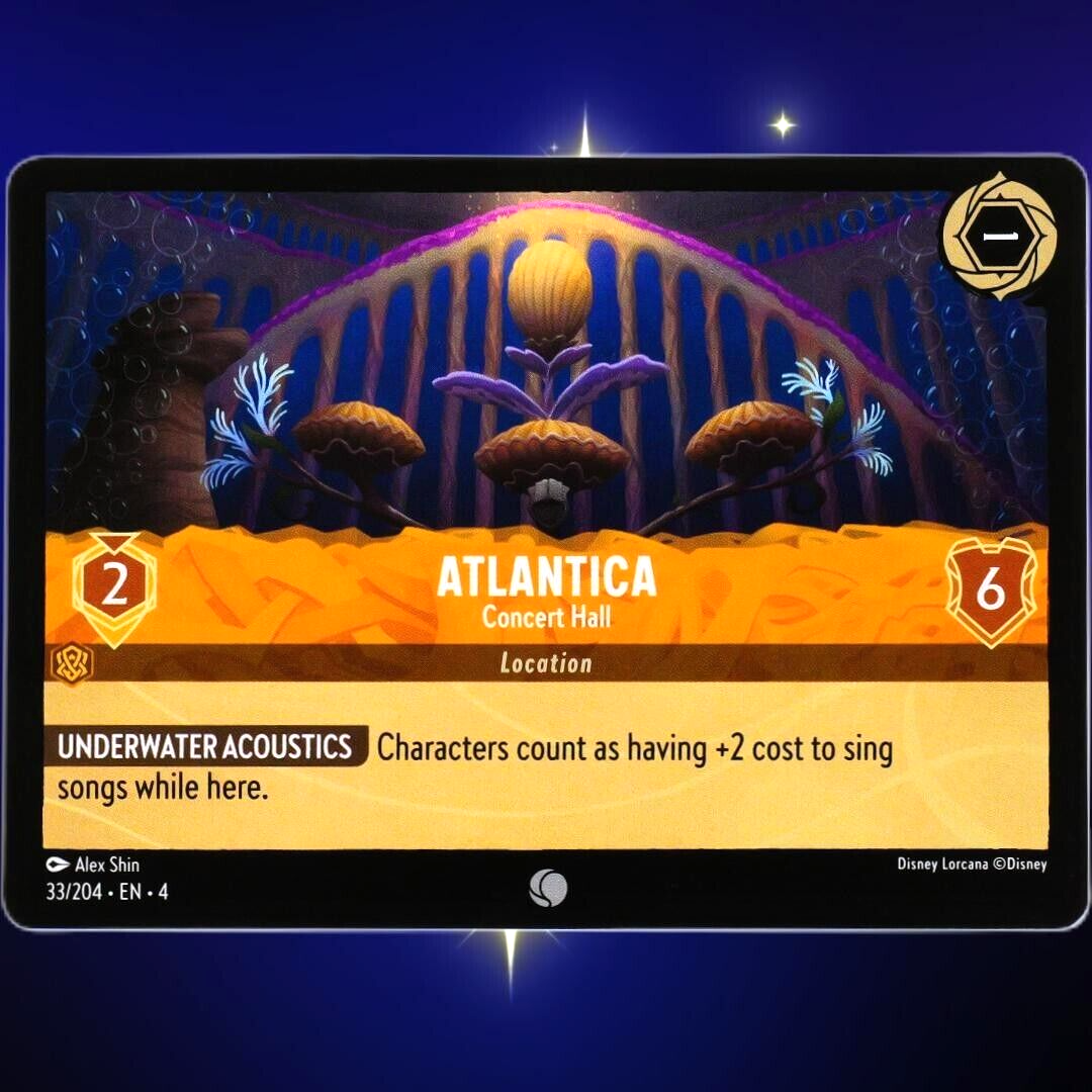 Atlantica Concert Hall - Common - Disney Lorcana TCG Ursula's Return #33/204