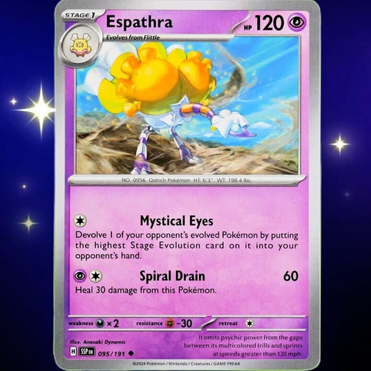 Espathra - Uncommon - Pokemon TCG Surging Sparks #095/191